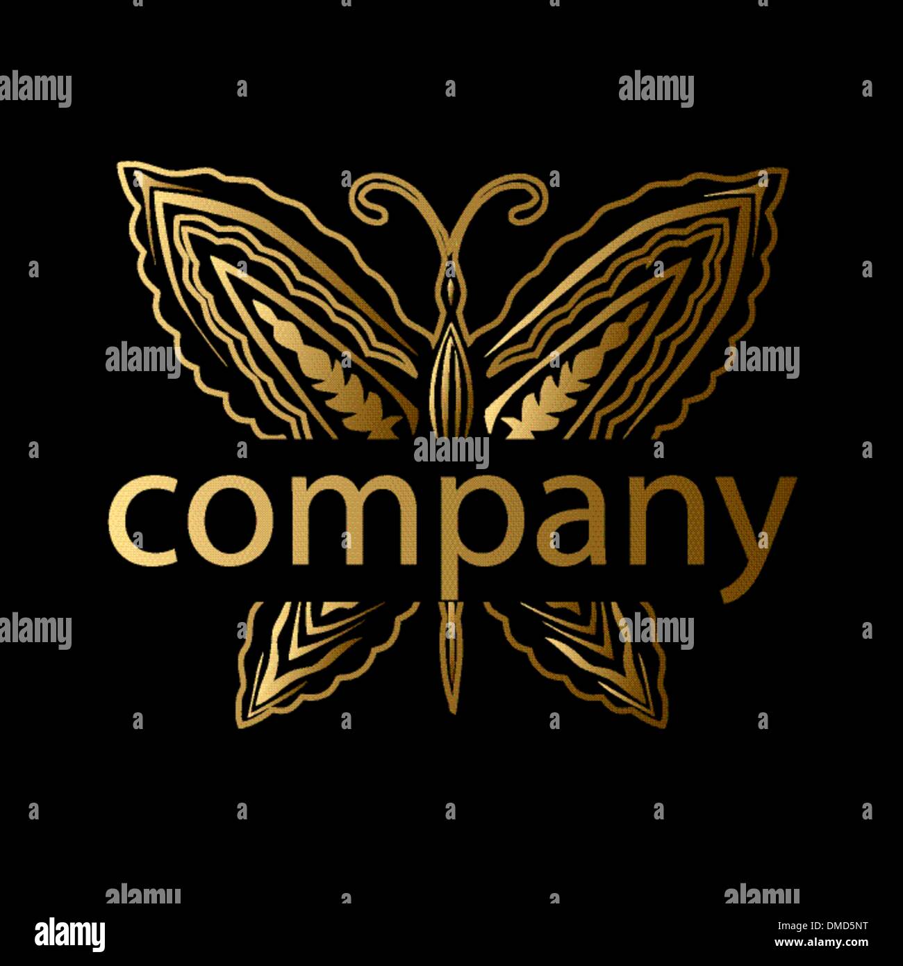 logo de papillon Illustration de Vecteur