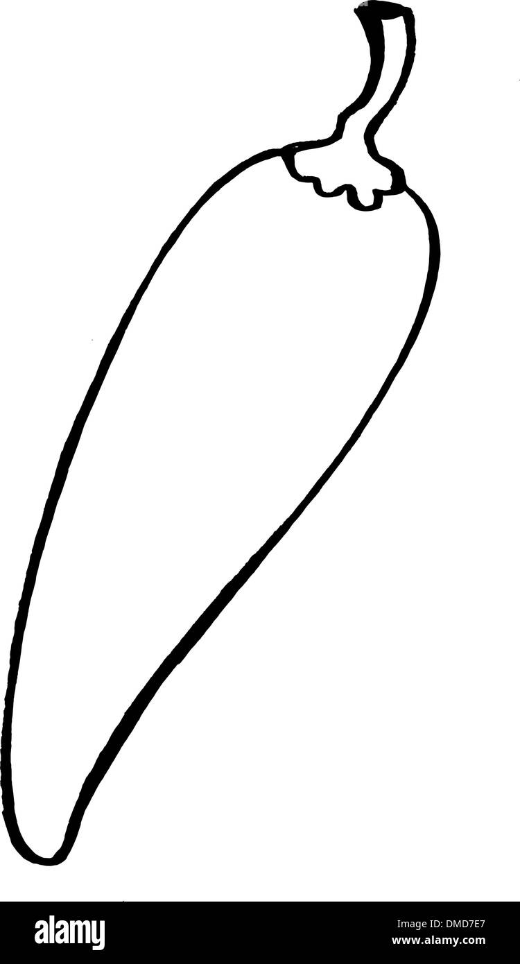 poivron rouge Illustration de Vecteur