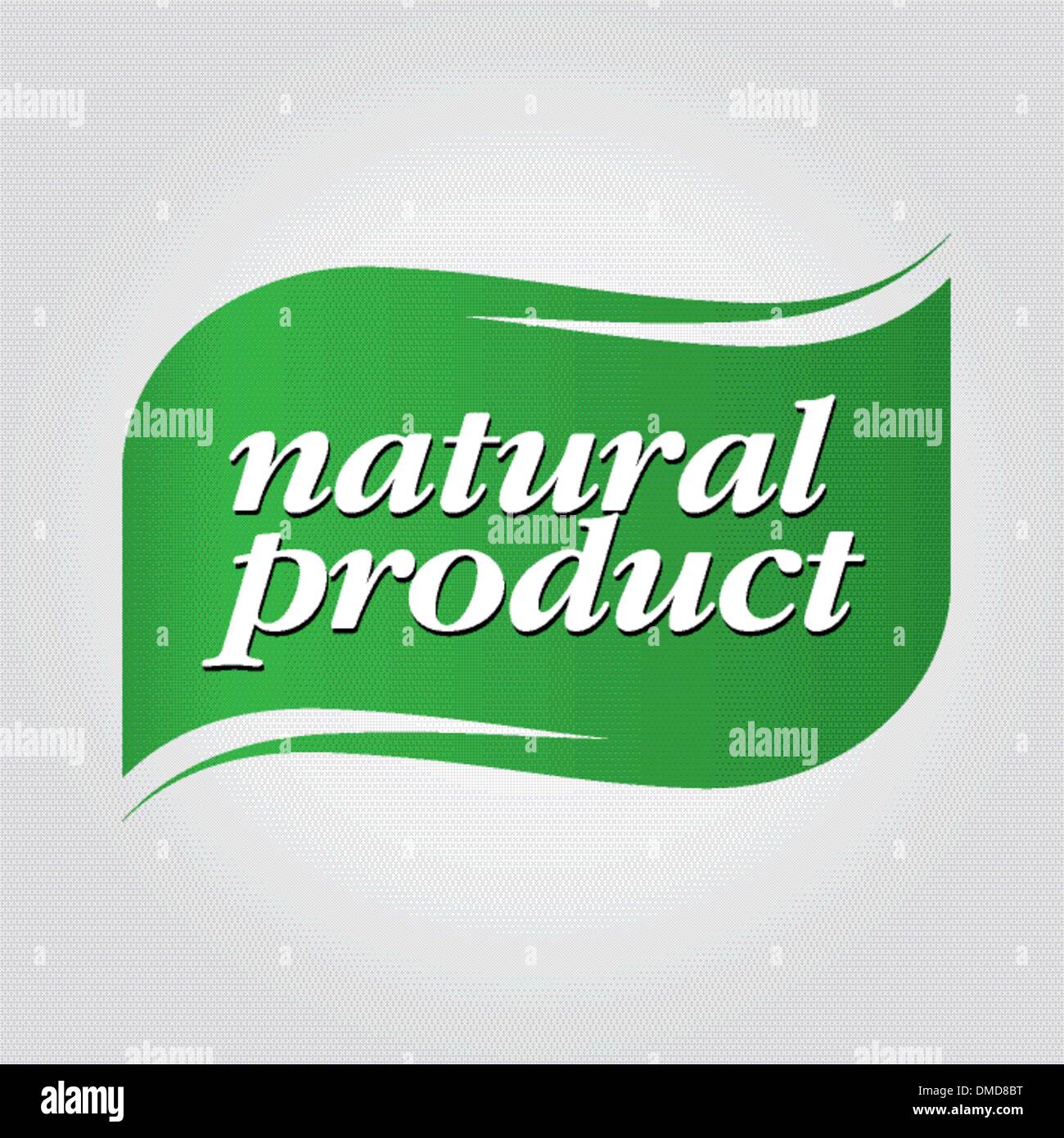 Marque produit naturel vert Illustration de Vecteur