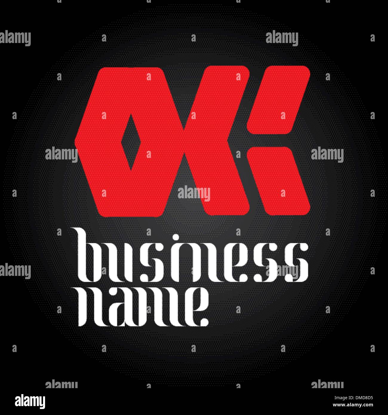 Logo vectoriel Rouge Illustration de Vecteur