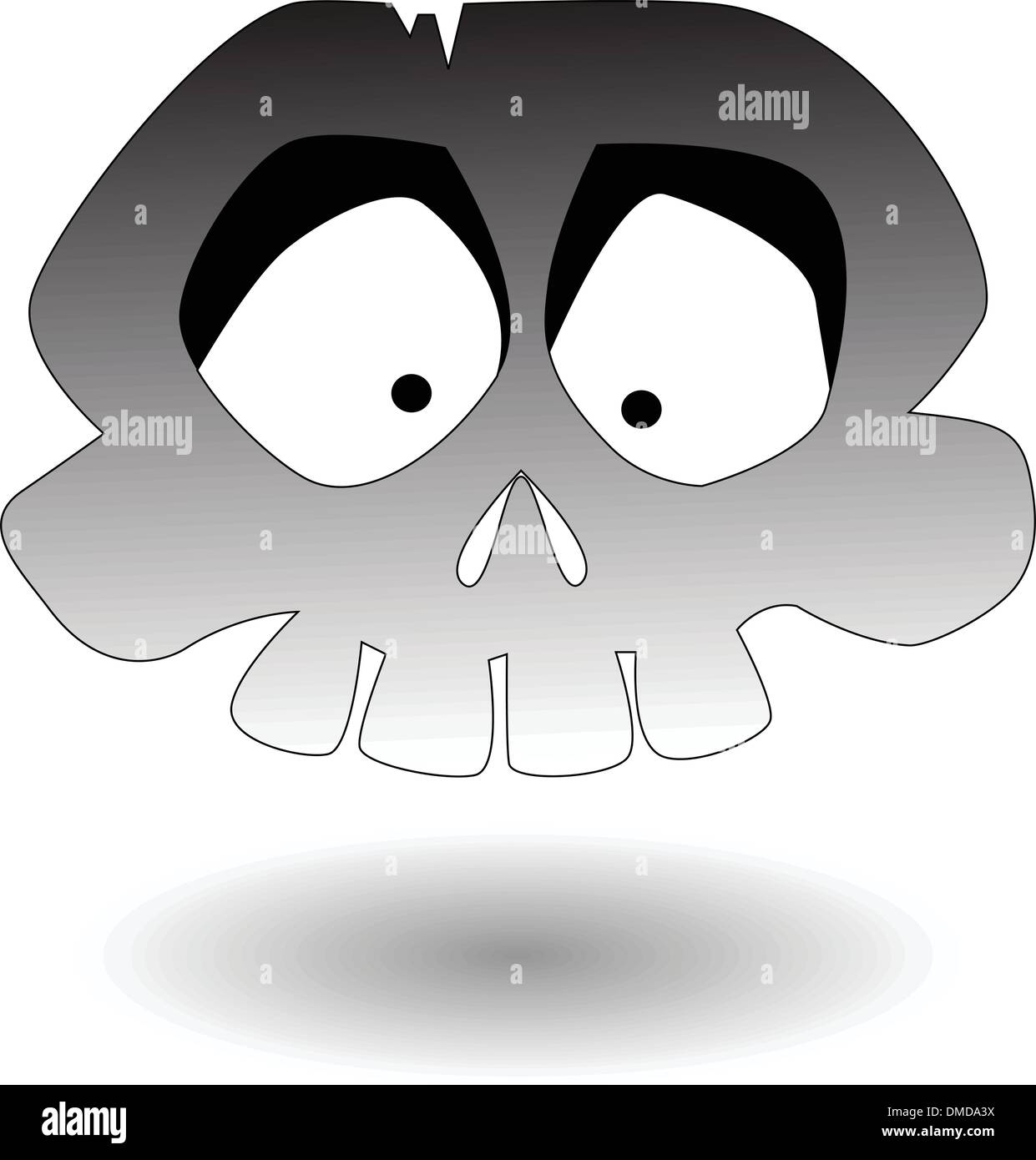 Le vector cartoon skull Illustration de Vecteur