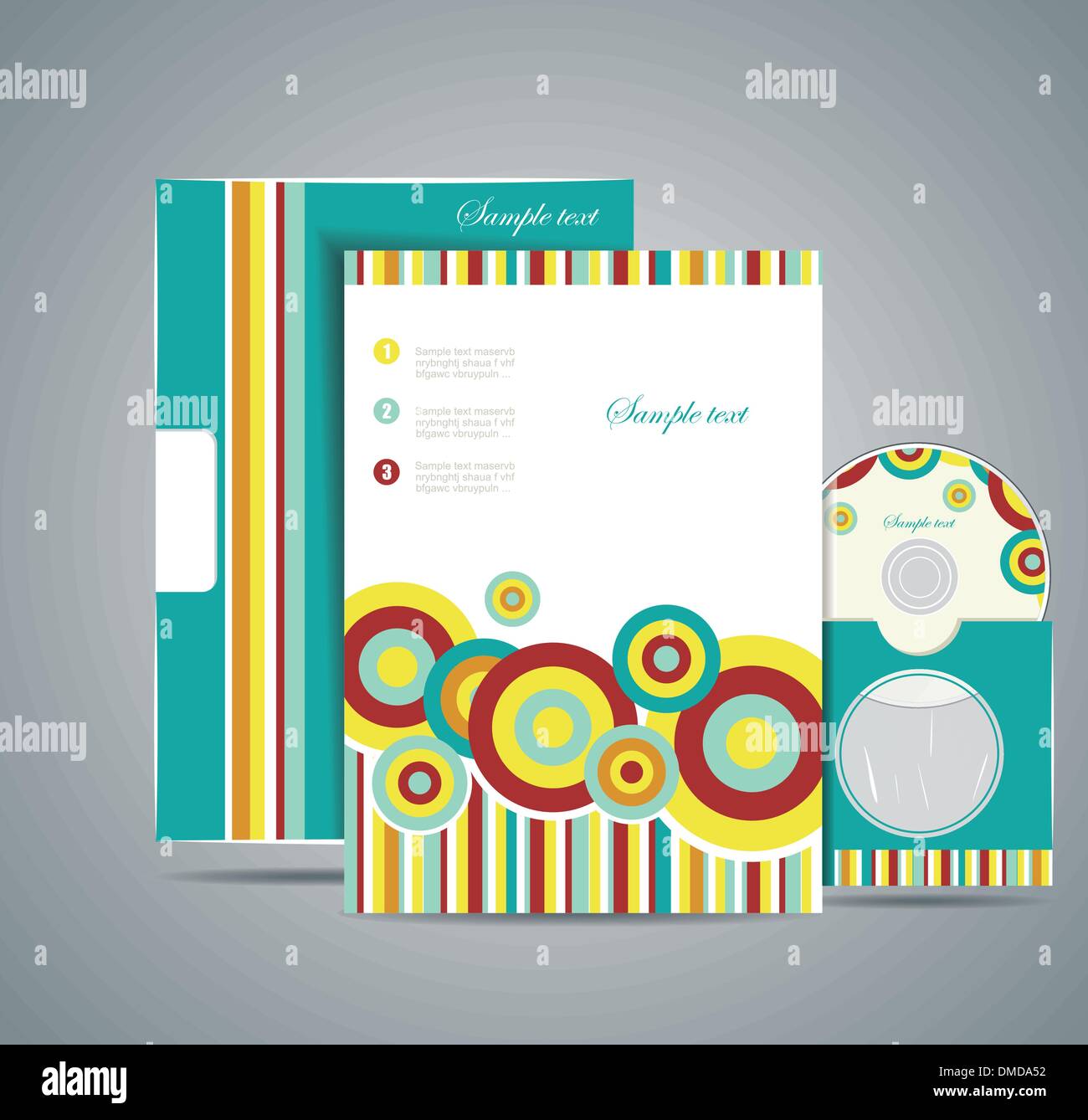 L'identité d'entreprise ou professionnel kit kit d'affaires Illustration de Vecteur