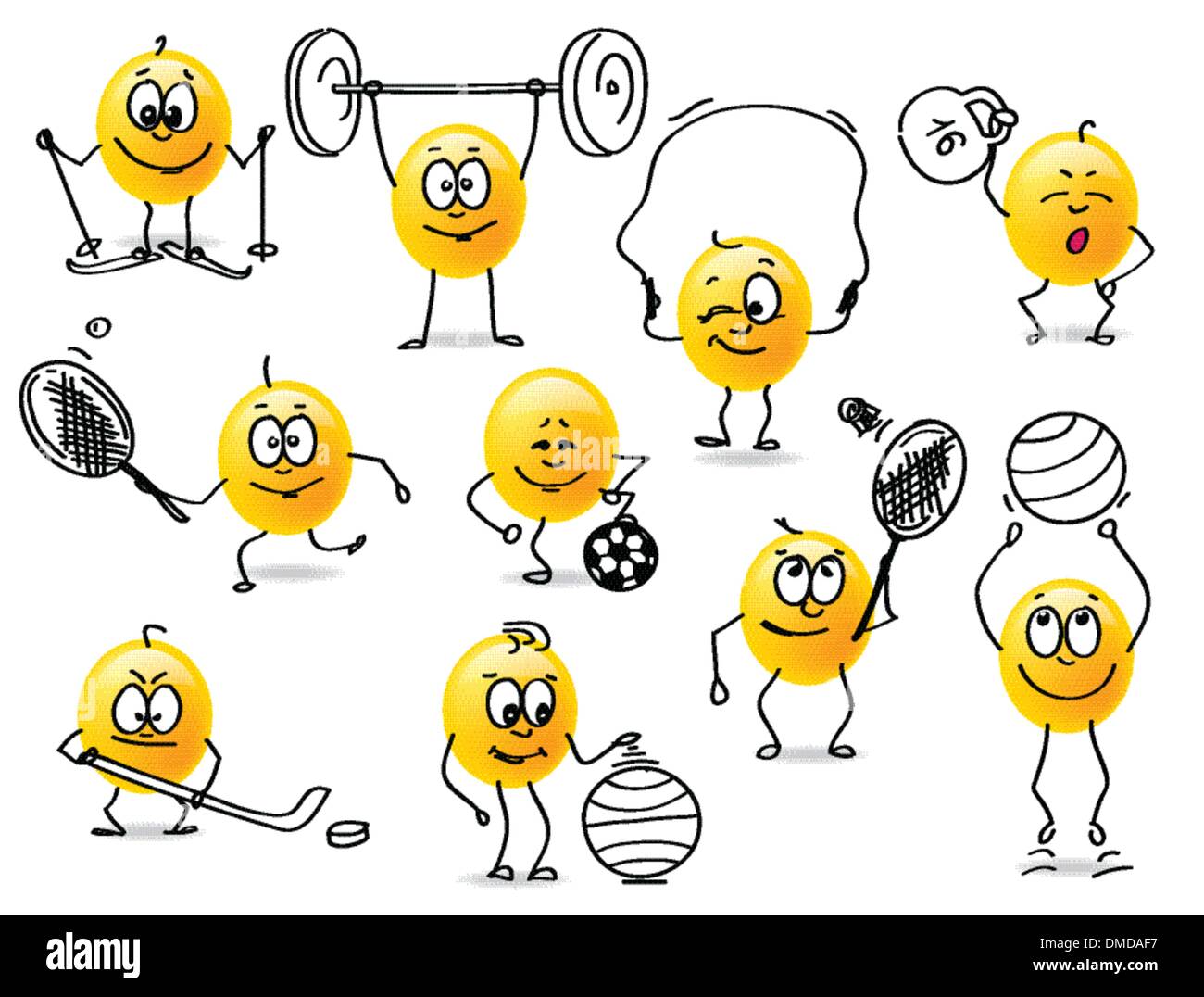 Sports smiley vecteur Illustration de Vecteur