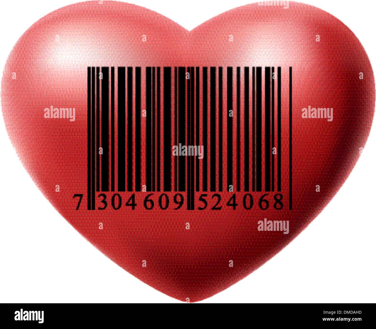 Coeur Avec Code Barre Image Vectorielle Stock Alamy Coeur Avec Code Barre Image Vectorielle Stock Alamy