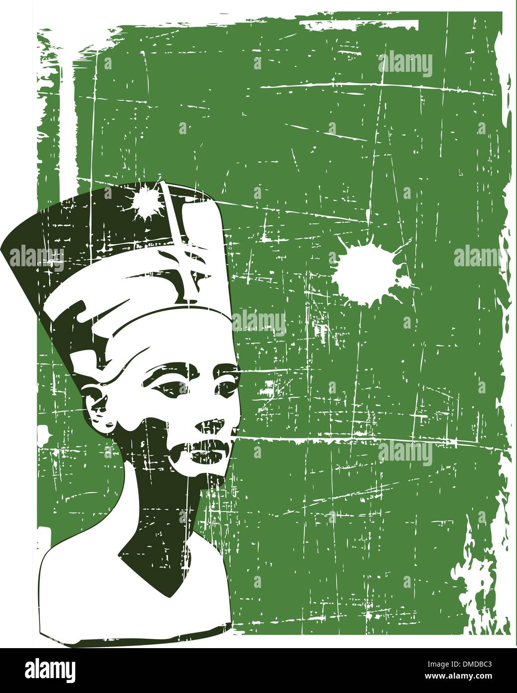 Vector chef de Nefertiti Illustration de Vecteur