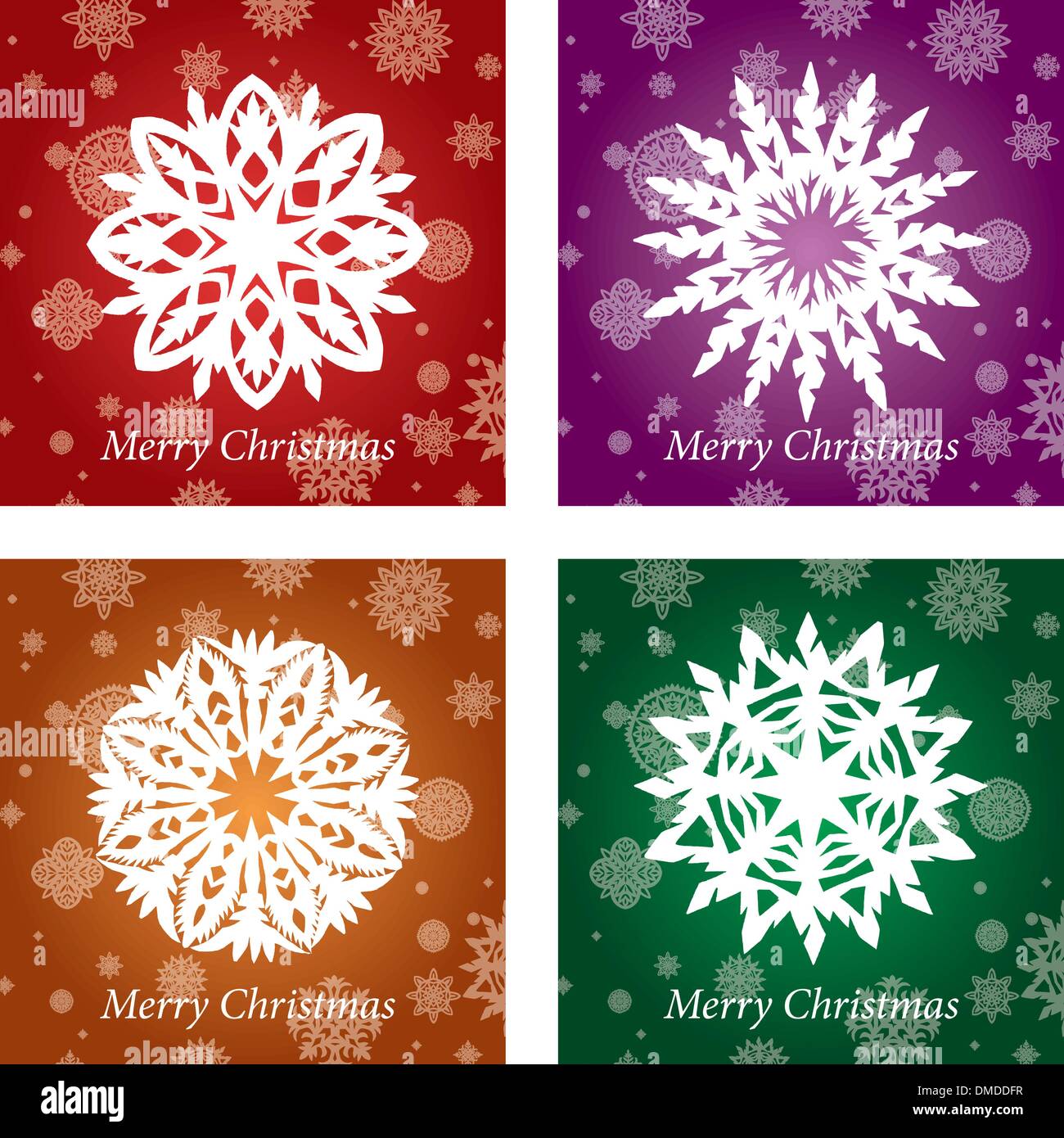 Fait main vecteur flocon ajouré Illustration de Vecteur