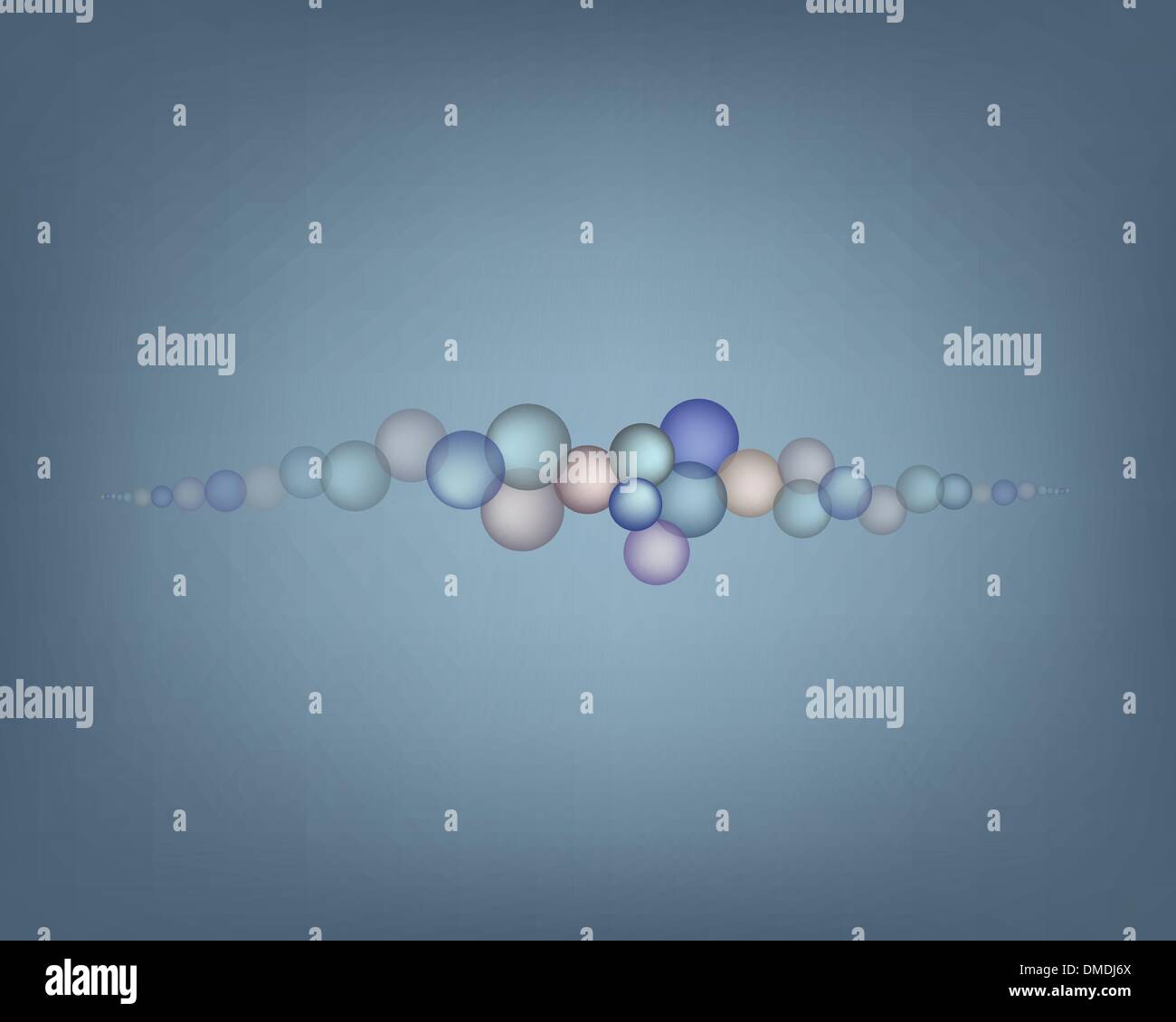 Illustration de l'abstrait bulles sur fond gris Illustration de Vecteur