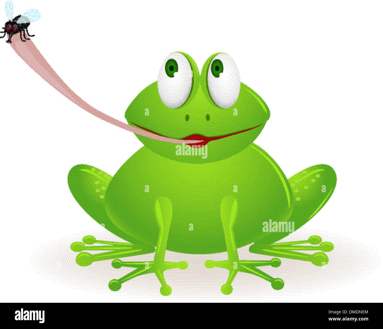 Frog à regarder voler Illustration de Vecteur