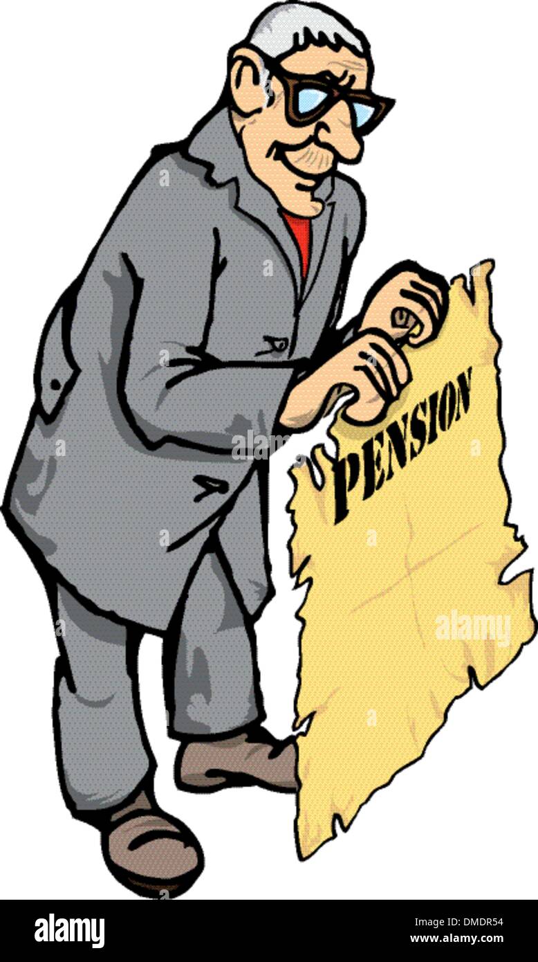 Politique sur les pensions Illustration de Vecteur
