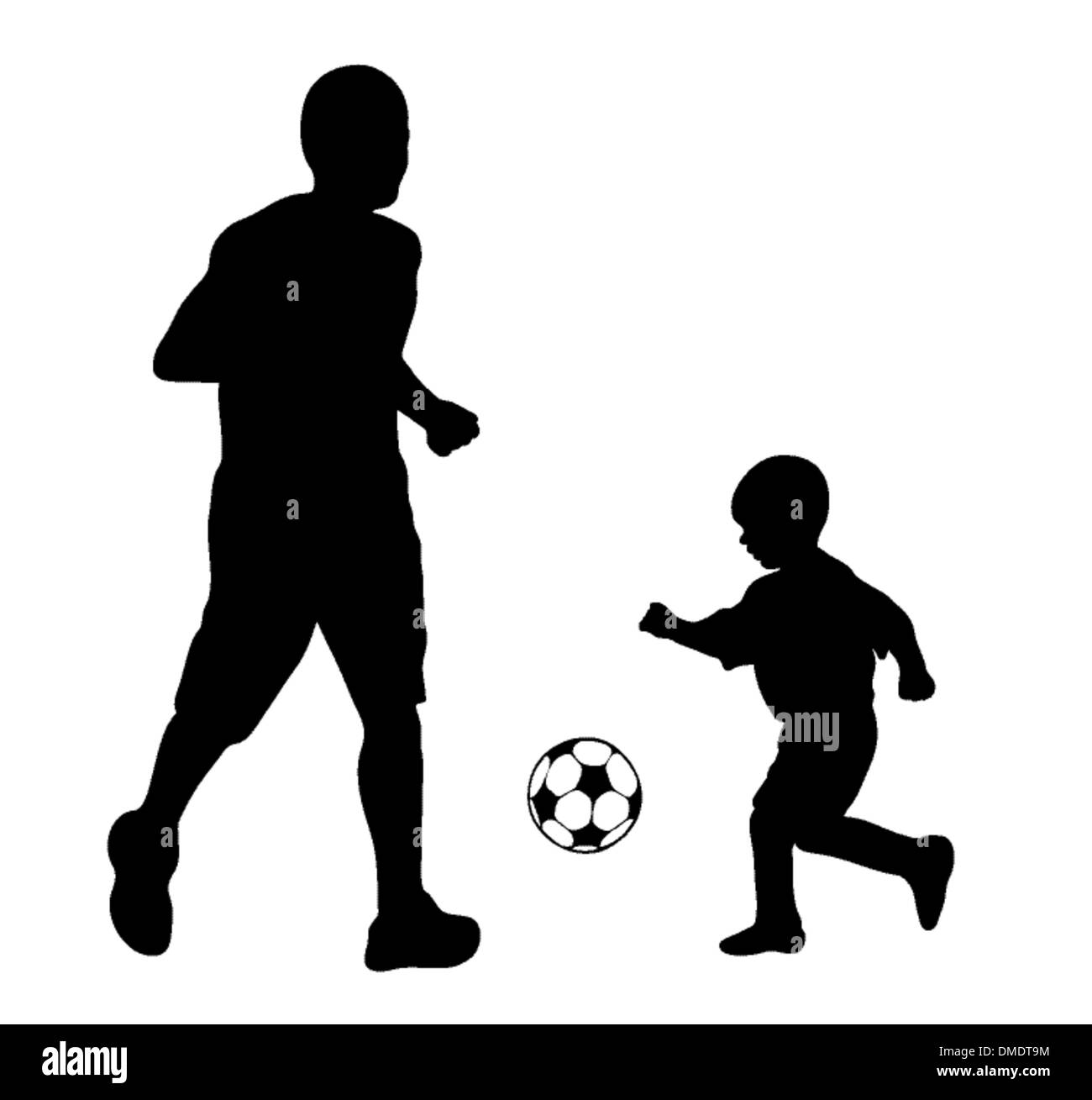 Joueur de football d'ossature Illustration de Vecteur