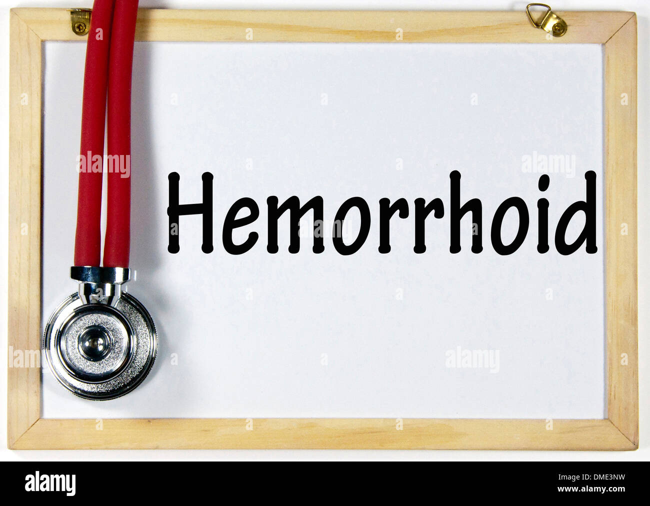 Diagnostic de hemorrhoid sign Banque D'Images