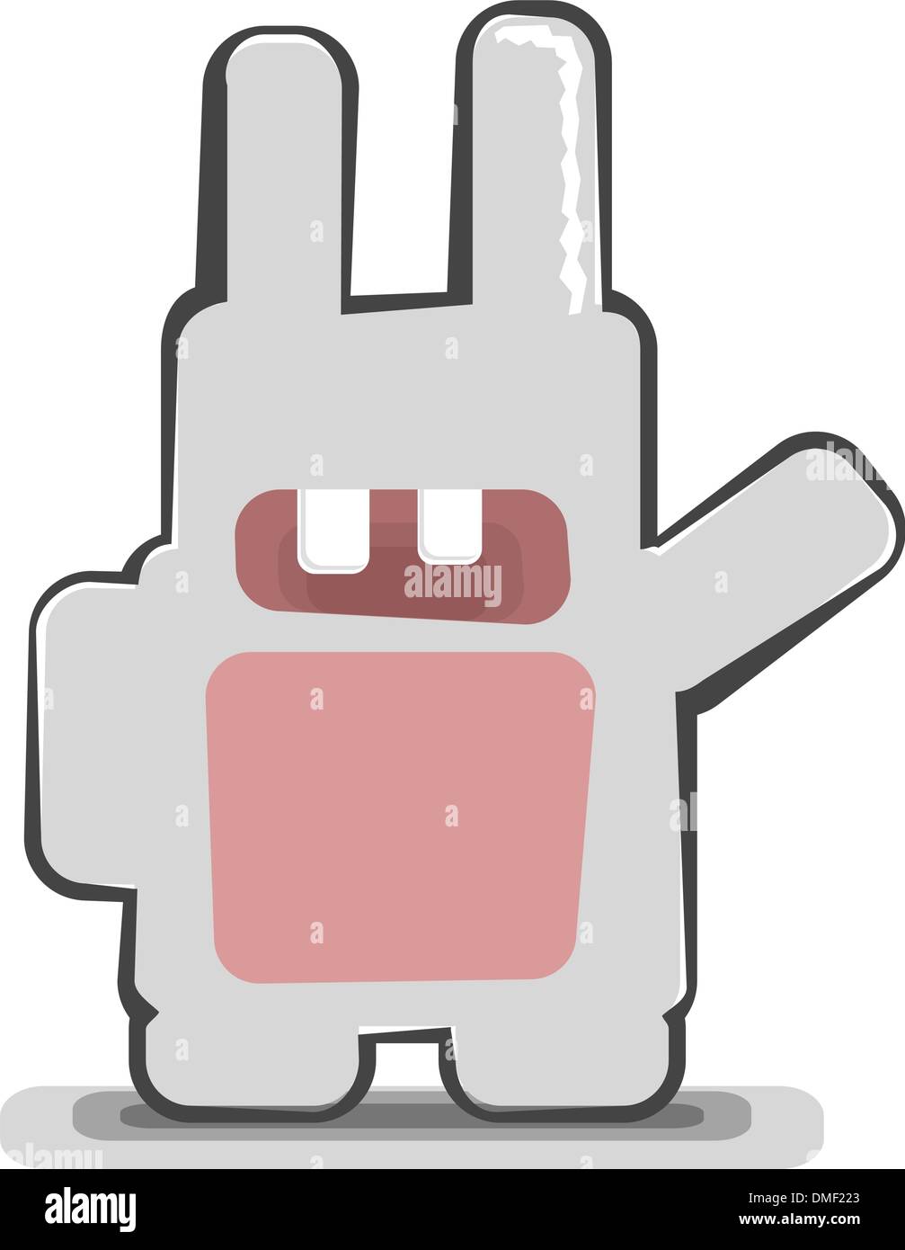 Lapin drôle de scénario Illustration de Vecteur