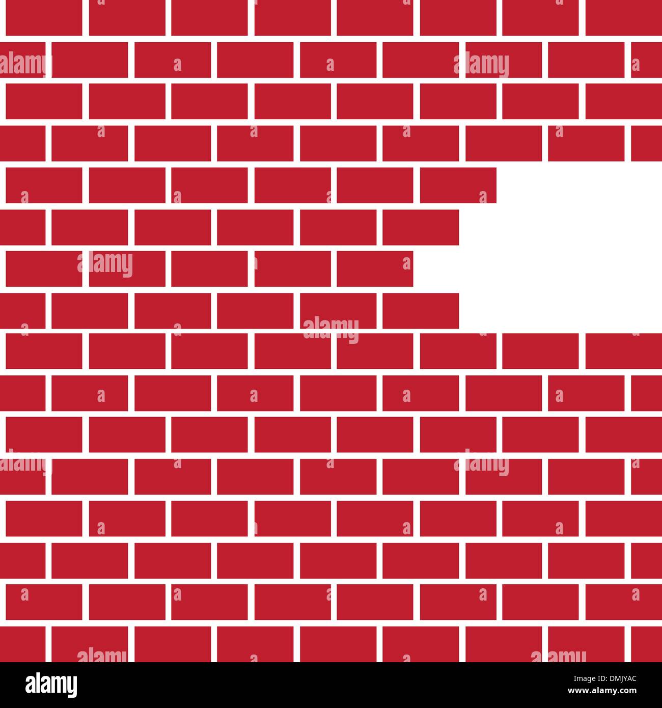 Mur de brique, windows vecteur Illustration de Vecteur