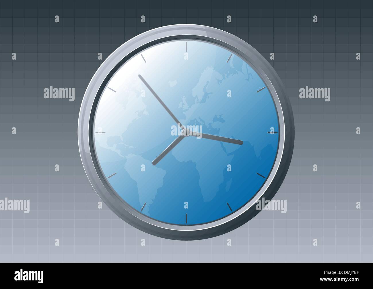 Horloge mondiale Banque d'images vectorielles - Alamy