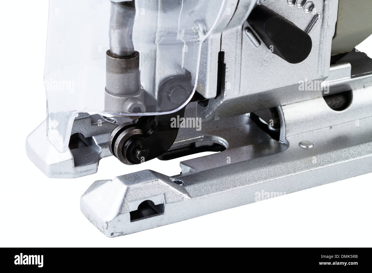 Scie sauteuse Électrique isolé sur fond blanc Banque D'Images