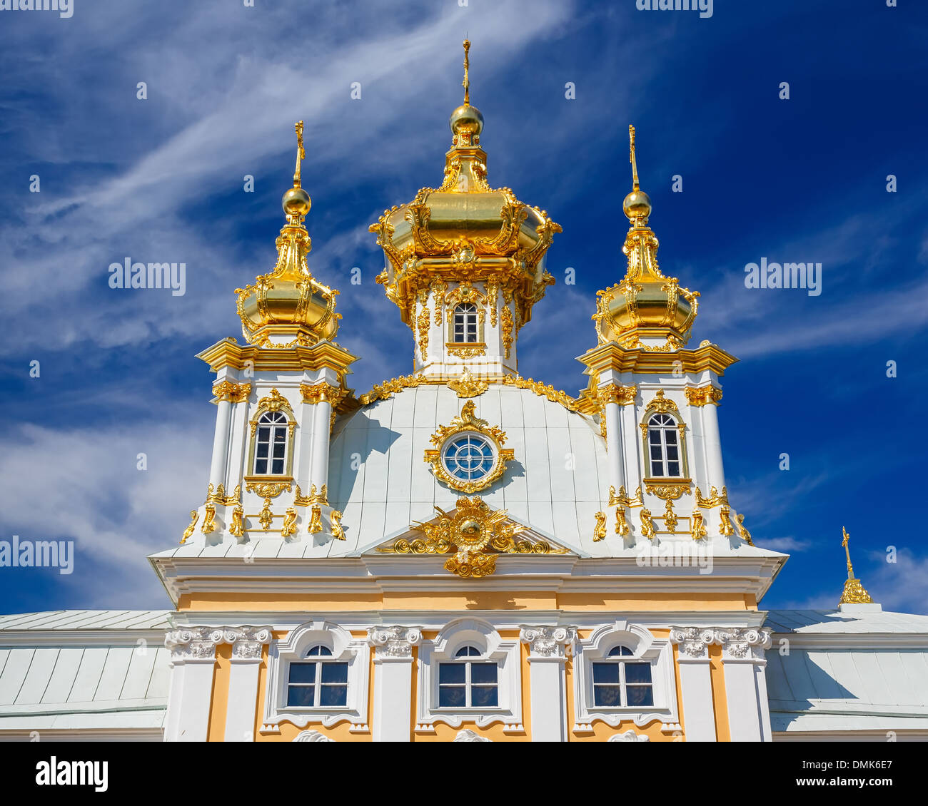 Église de Peterhof, St Petersburg Banque D'Images