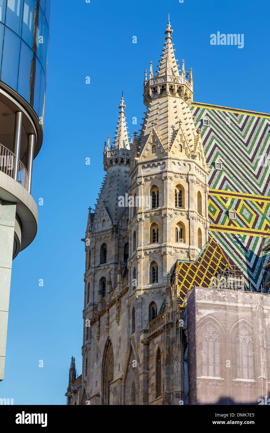 La cathédrale St Stephan à Vienne Banque D'Images