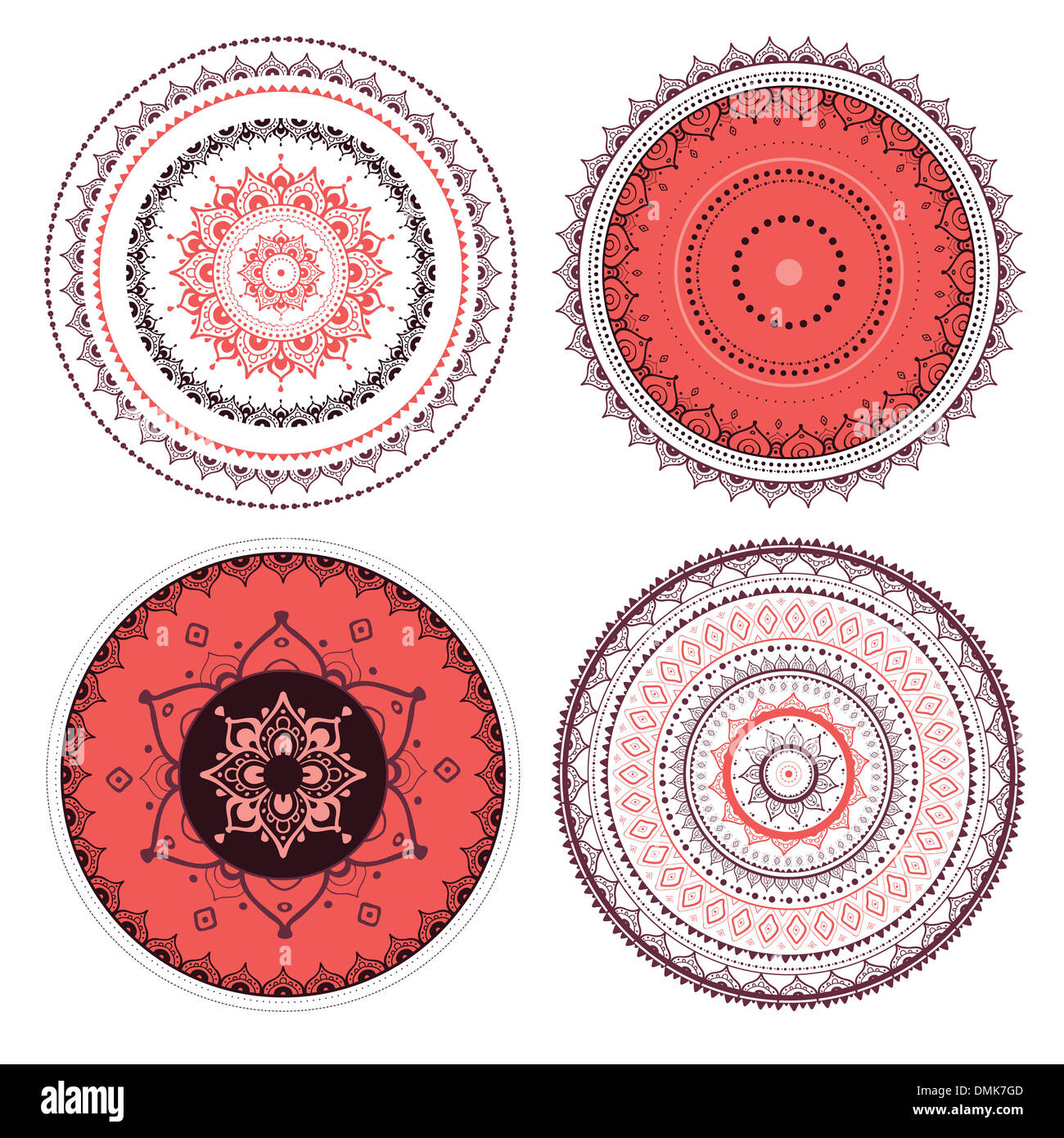 Jeu de Mandala. Banque D'Images