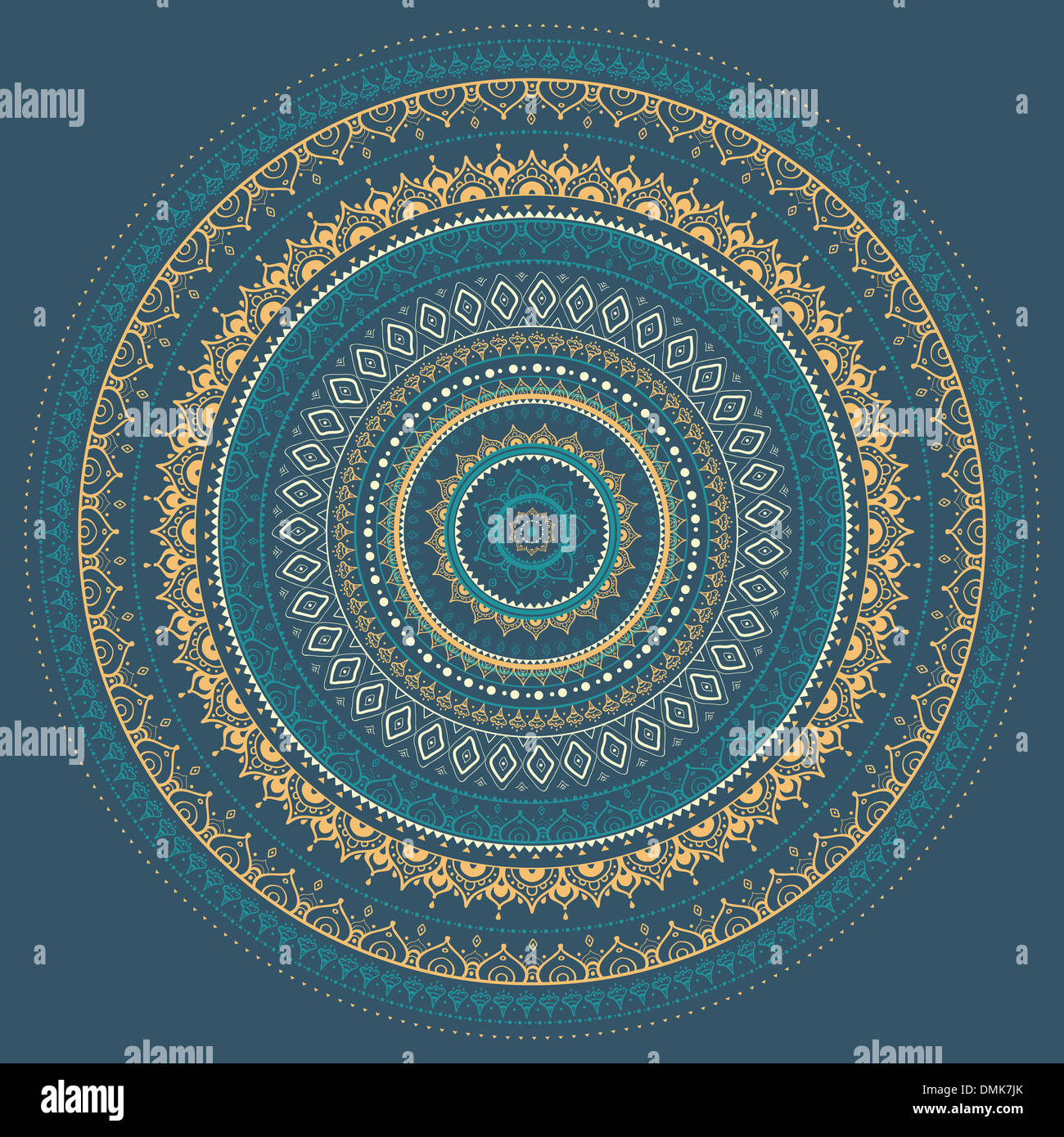 Mandala. Indian motif décoratif. Banque D'Images