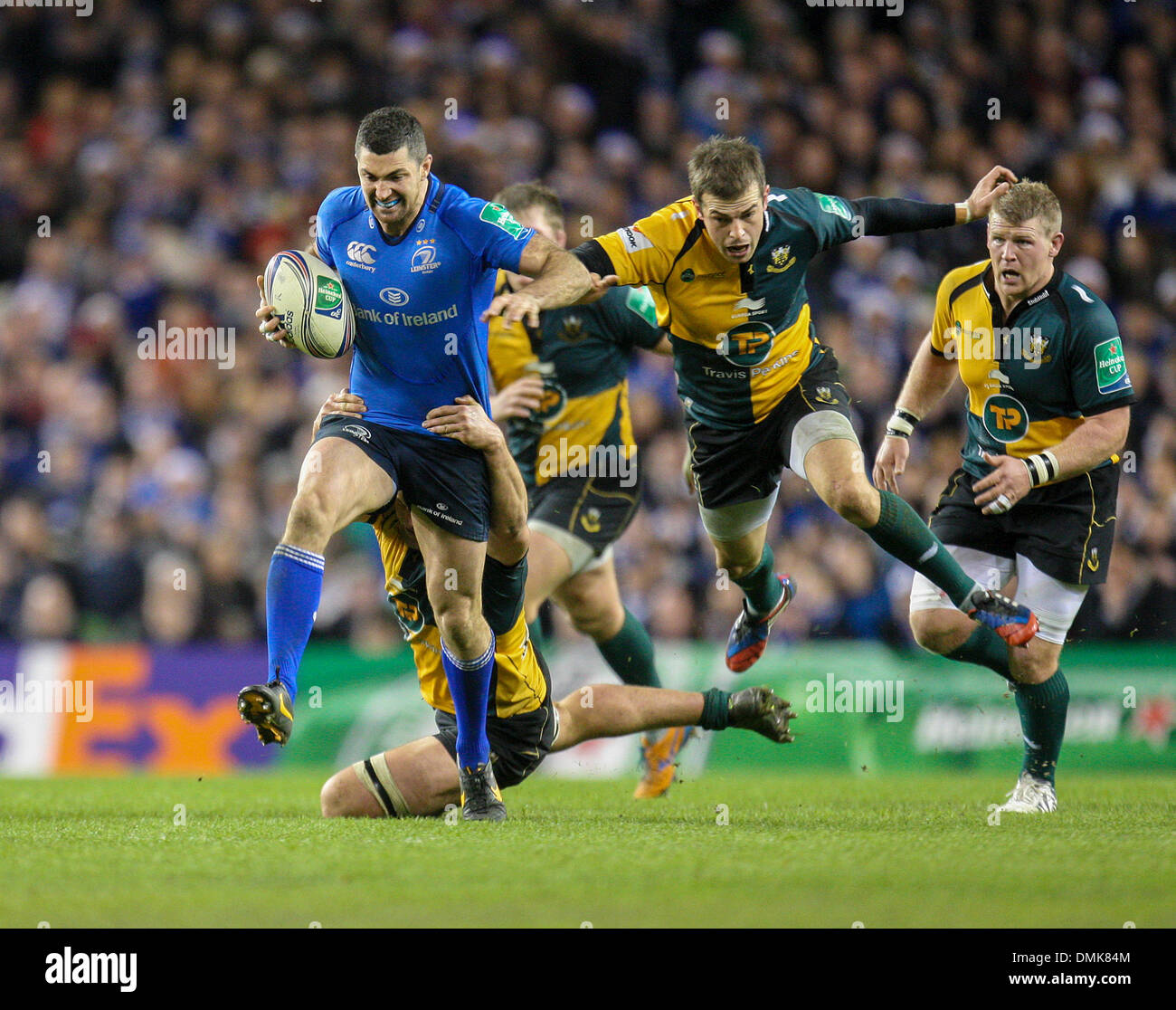 Dublin, Irlande. 14 Décembre, 2013. Rob Kearney en action au cours de la Heineken Cup match entre Leinster Rugby et Northampton Saints à l'Aviva Stadium Dublin : Action Crédit Plus Sport/Alamy Live News Banque D'Images