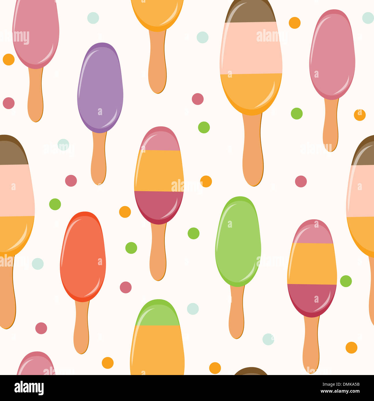 Glace rétro Motif de fond transparent. Vector Illustration Banque D'Images