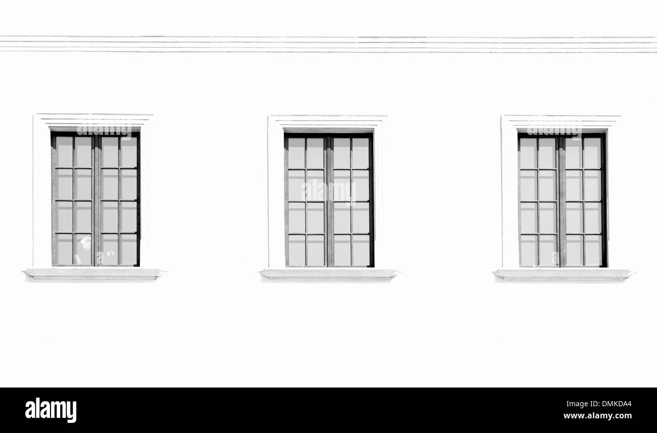 Windows, Cracovie, Pologne Banque D'Images