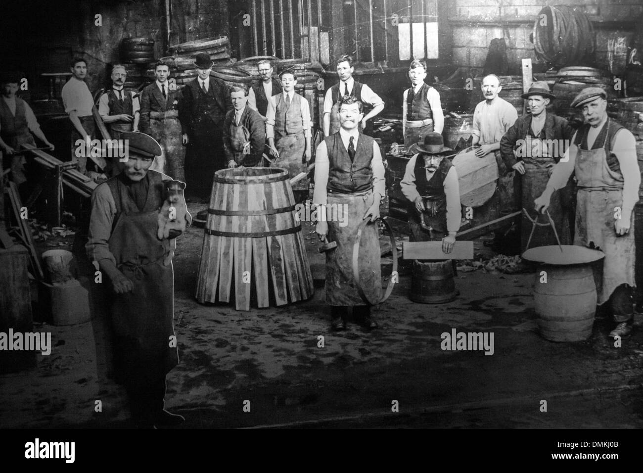 Photographie d'époque de l'Irish whiskey, l'ancienne distillerie Jameson, l'ancienne distillerie de whisky, Bow Street, DUBLIN, IRLANDE Banque D'Images