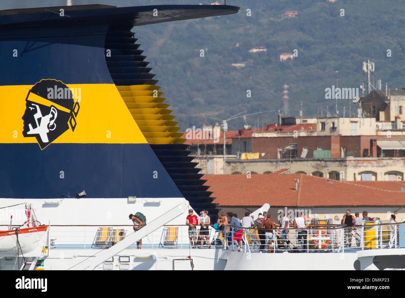 Scène de Livourne. Banque D'Images