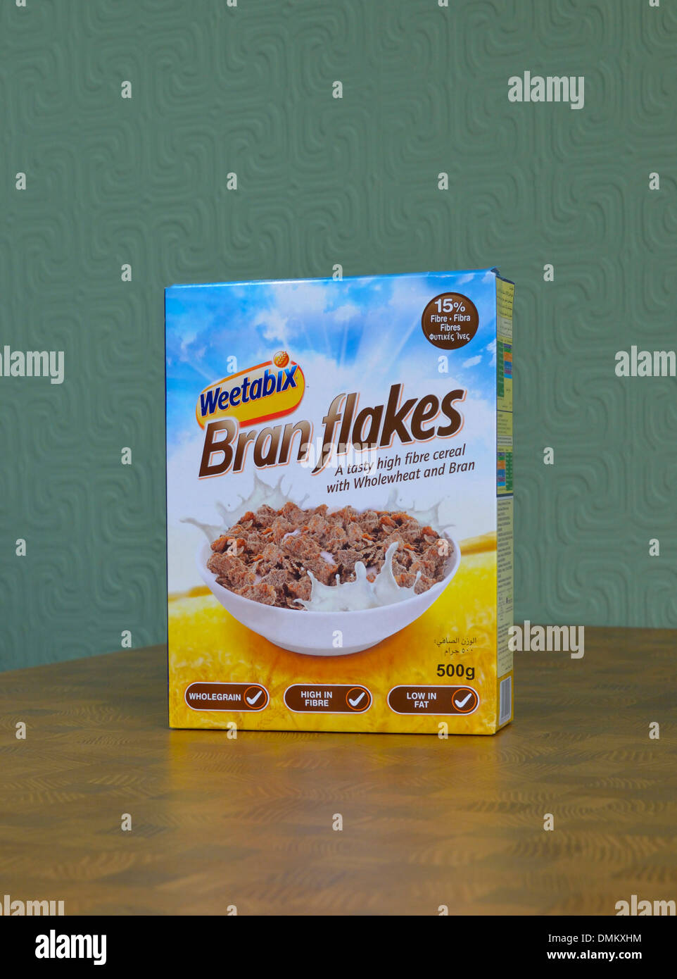 Fort de Weetabix Bran Flakes céréales riches en fibres et de son de blé entier avec. Banque D'Images