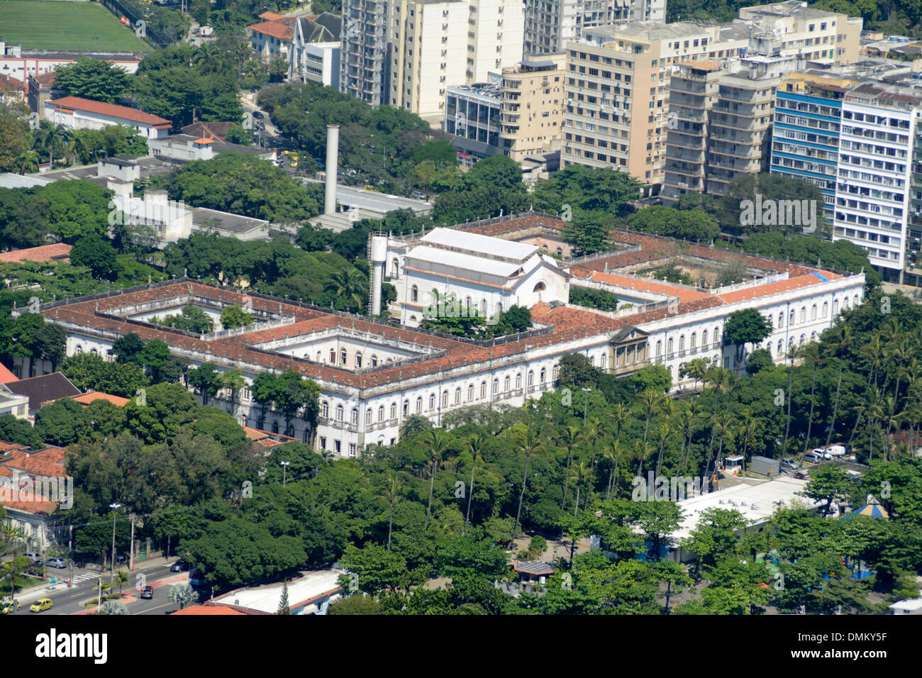 9º Distrito DNPM-Museu de Ciência da Terra (Musée des Sciences de la Terre) sur l'Avenida Pasteur, Rio de Janeiro, Brésil. Banque D'Images