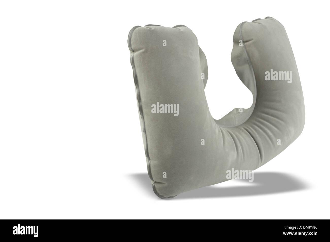 Un coussin gonflable avion isolated on white Banque D'Images