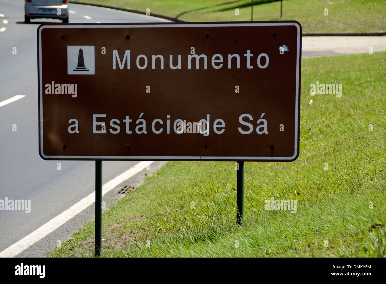 Un monument pour Estacio de Sa. (Monument de Estacio de Sa), fondateur de Rio de Janeiro au Brésil Banque D'Images