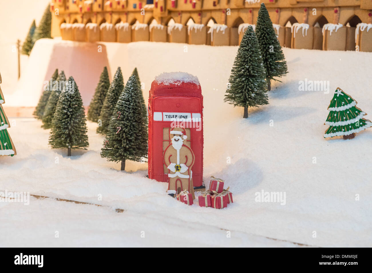 Affichage de Noël magasin phare à Selfridges à Londres. Banque D'Images