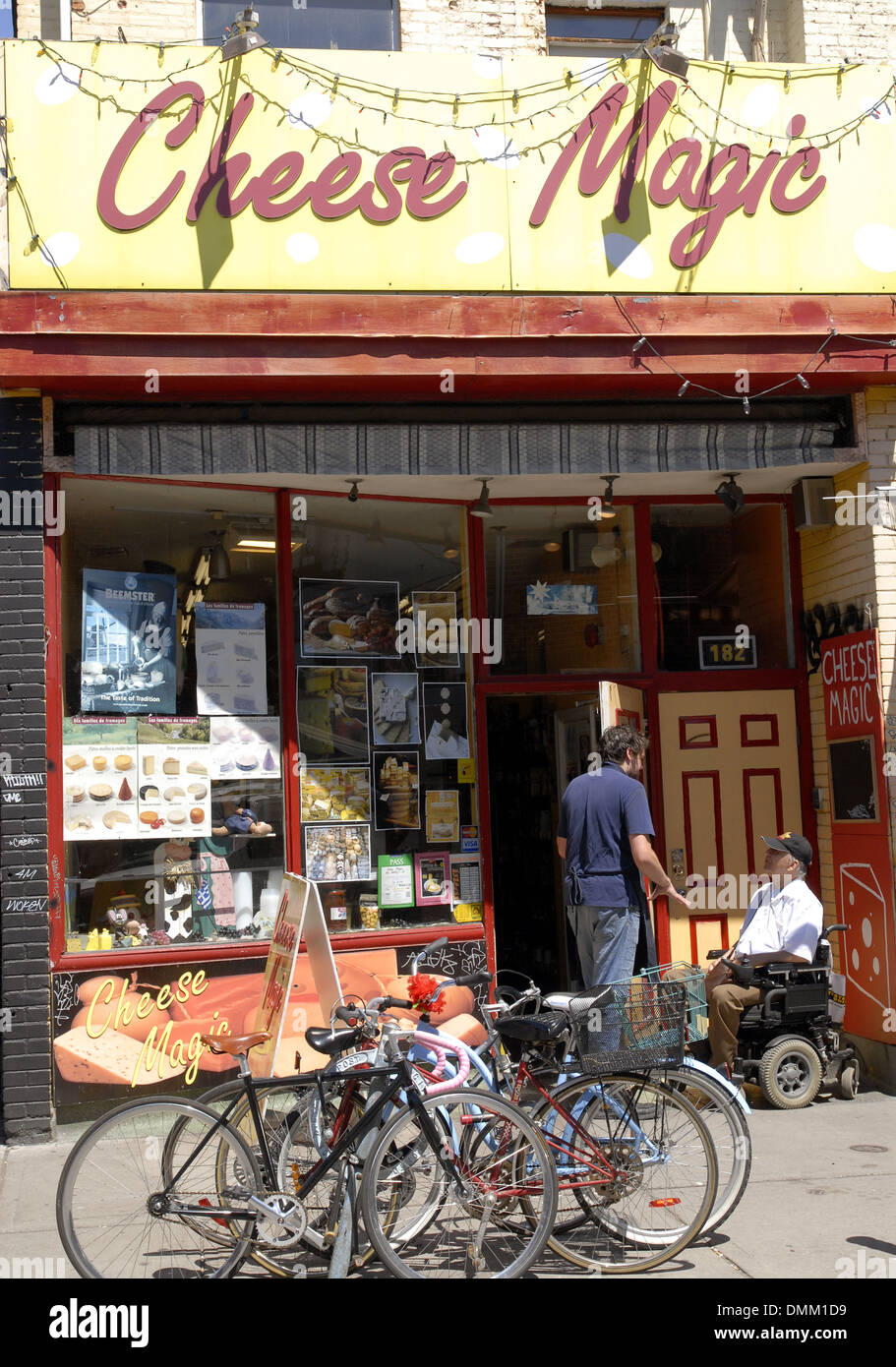 Boutique fromage, Kensington Market, Toronto, Canada Banque D'Images