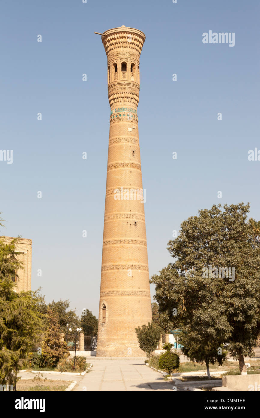 Vabkent Vabkent, Minaret, près de Boukhara, Ouzbékistan Banque D'Images