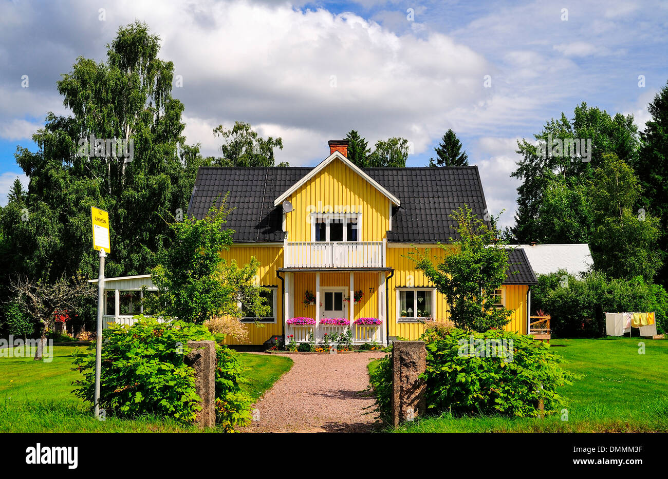 La Suède, Kalmar Smaland, laen, Vimmerby, maison d'habitation Banque D'Images