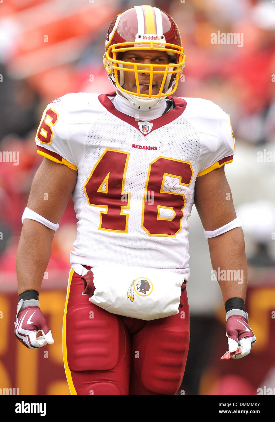 18 octobre 2009 : Kansas City Chiefs à Washington Redskins..Stade FedExField.. Redskins de Washington d'utiliser de nouveau Ladell Betts, pas heureux au cours de la NFL match entre les Chiefs de Kansas City et les Redskins de Washington..Les chefs première victoire pour la saison vient sur la route défaisant les Redskins (14-6). .Crédit Obligatoire - Roland Pintilie / Southcreek Global Media (Image Crédit : © Sout Banque D'Images