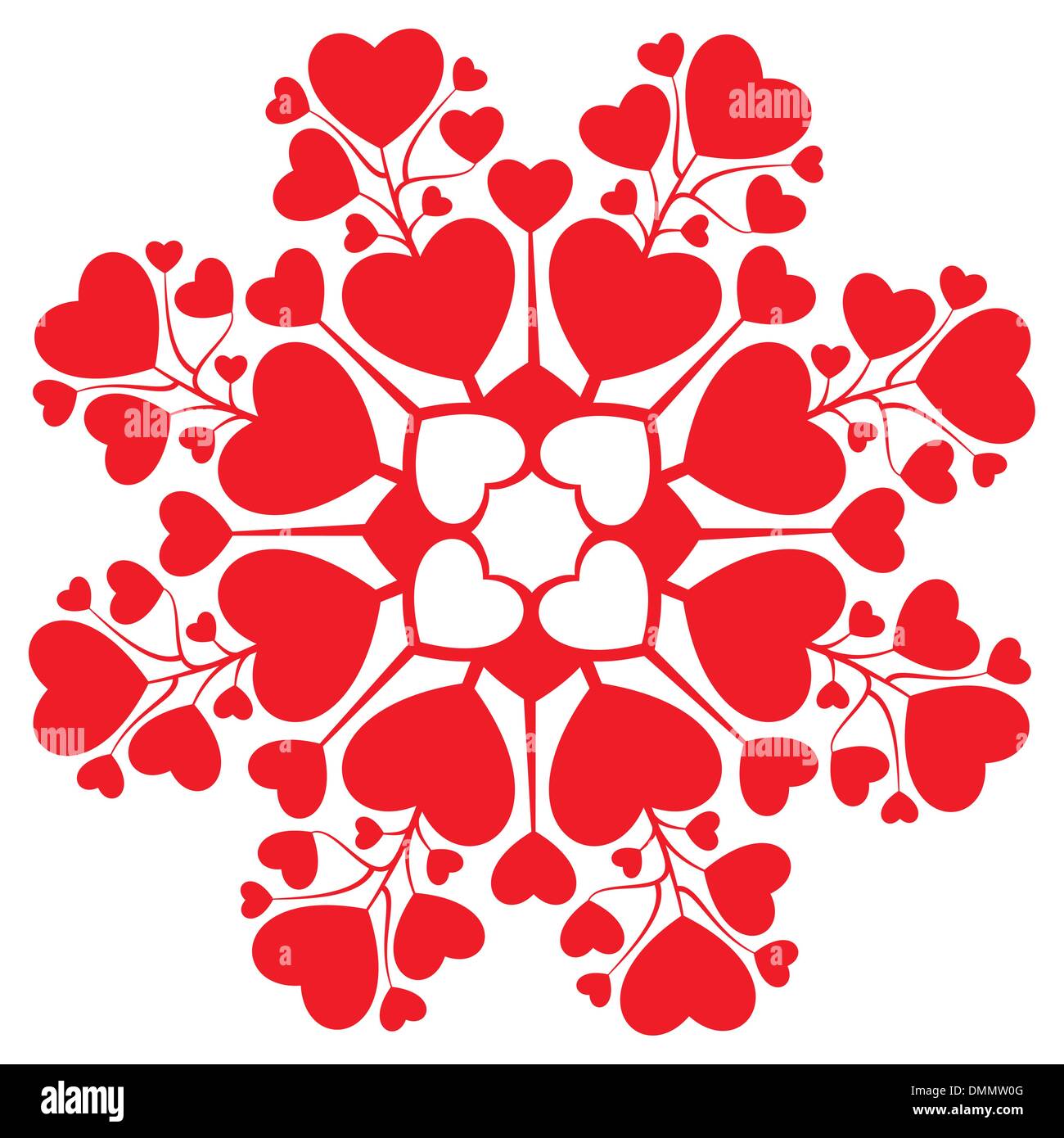 Carte de la Saint-Valentin décoration Illustration de Vecteur