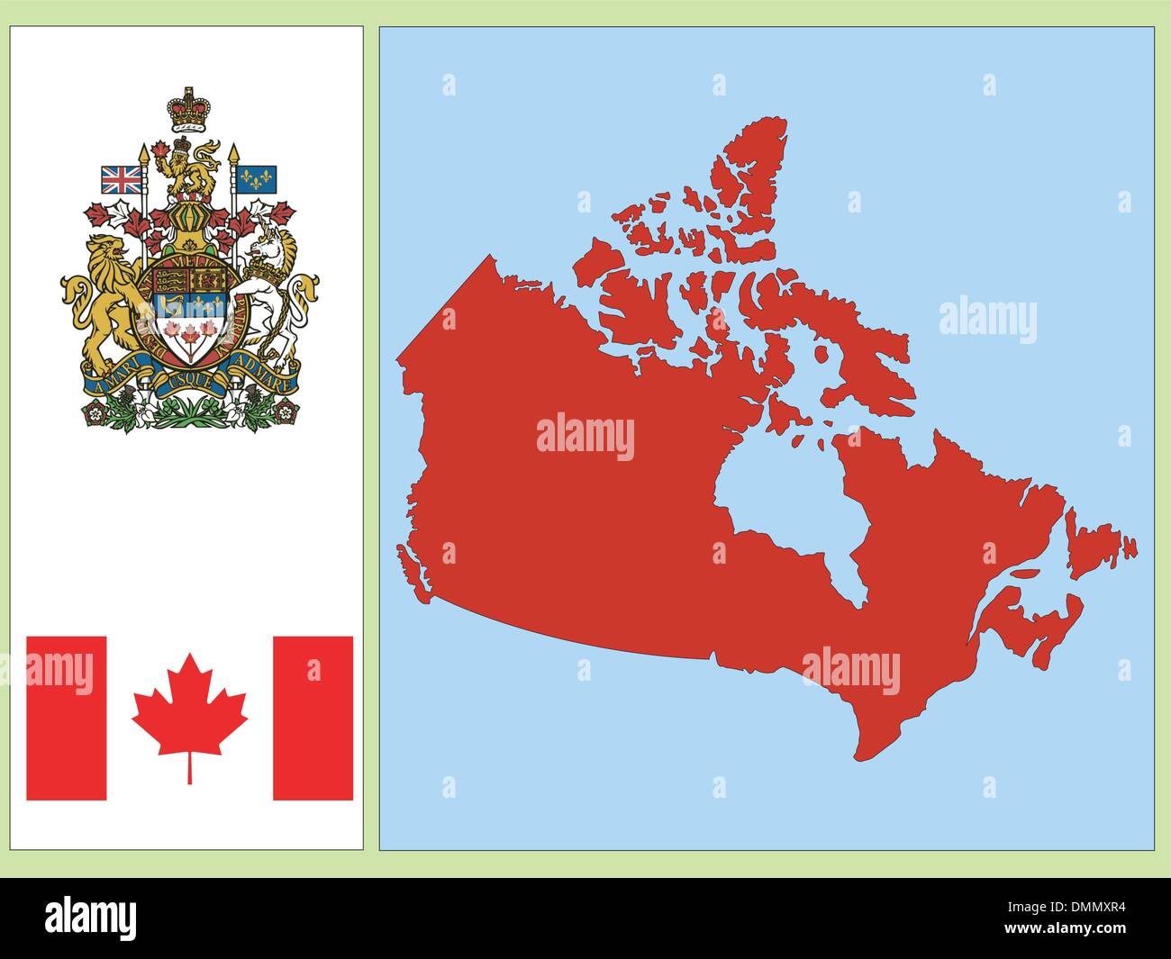 Attributs nationaux du Canada Illustration de Vecteur