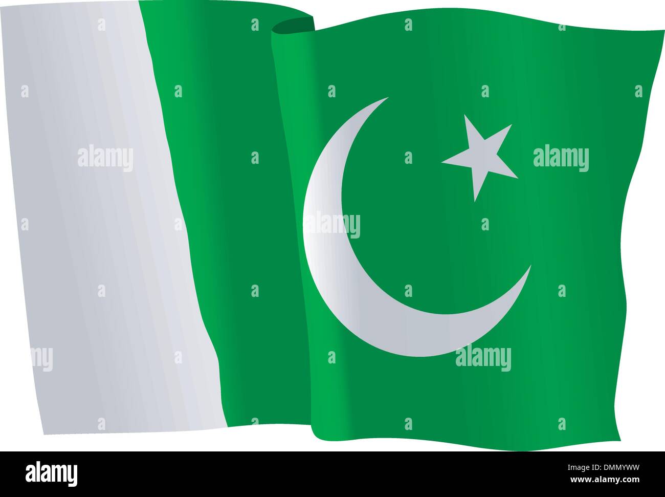 Flag of pakistan Banque d'images vectorielles - Alamy