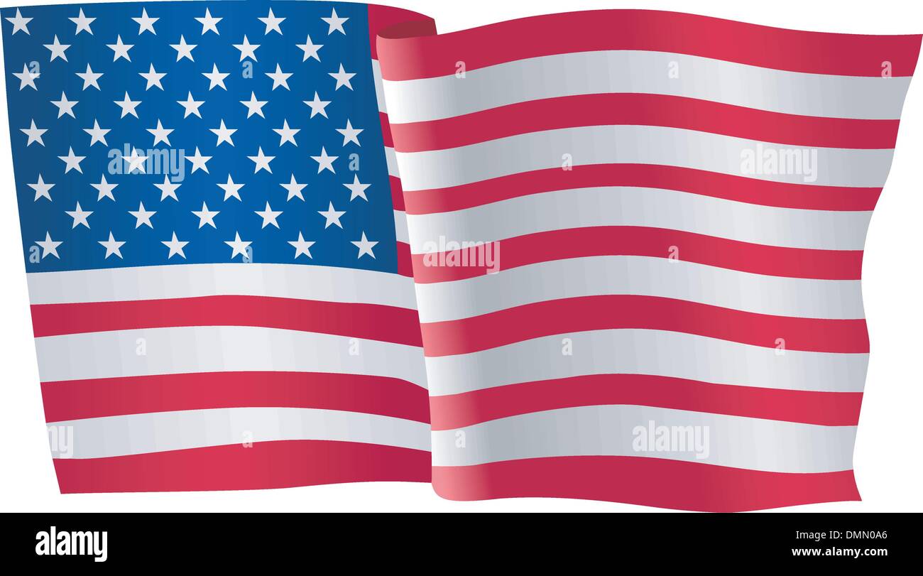 drapeau des USA Illustration de Vecteur