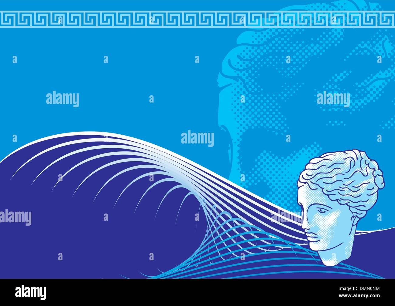 Arrière-plan de la tête de Vénus Illustration de Vecteur