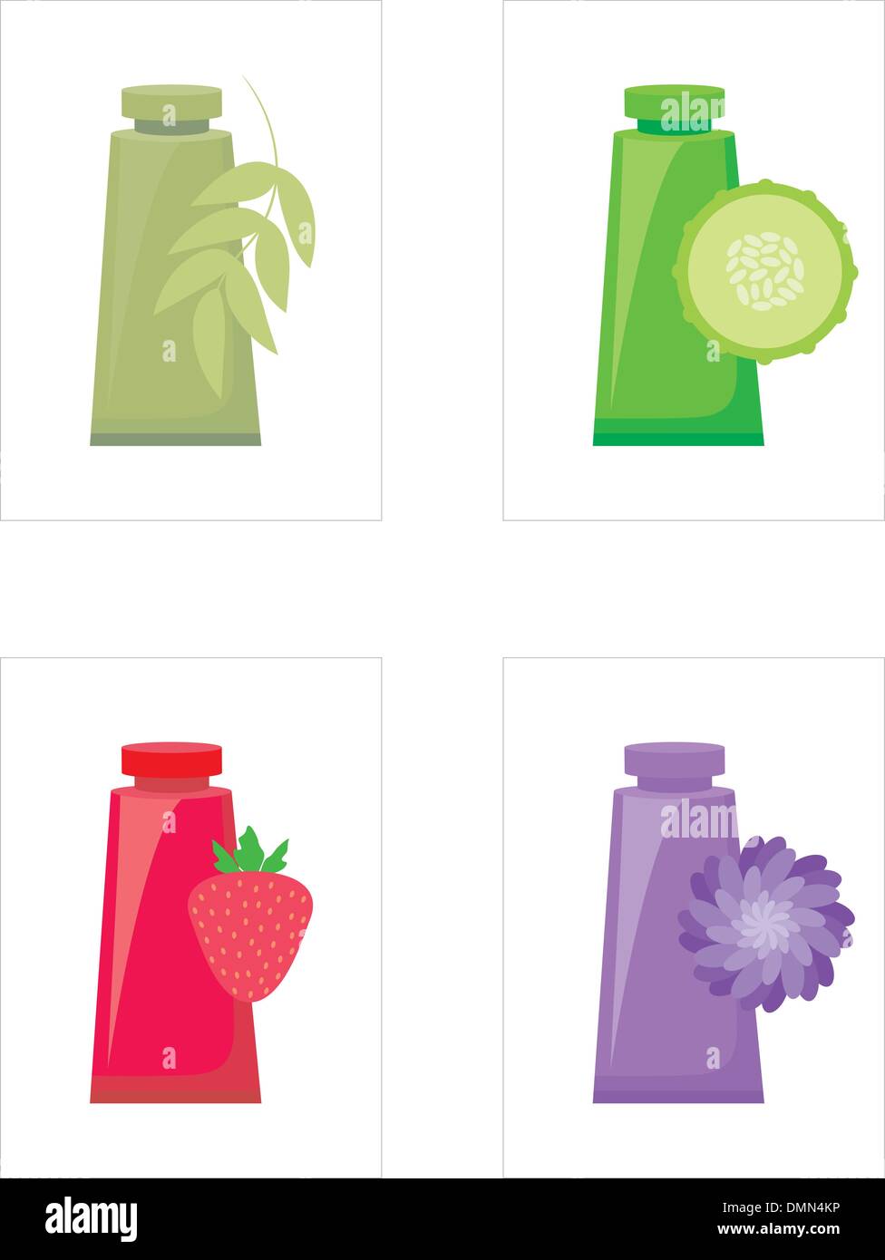 Masques visage cosmétique Illustration de Vecteur