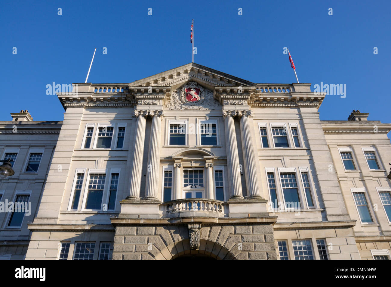 Maidstone, Kent, Angleterre, Royaume-Uni. County Hall / Sessions House. Qg de la Kent County Council Banque D'Images