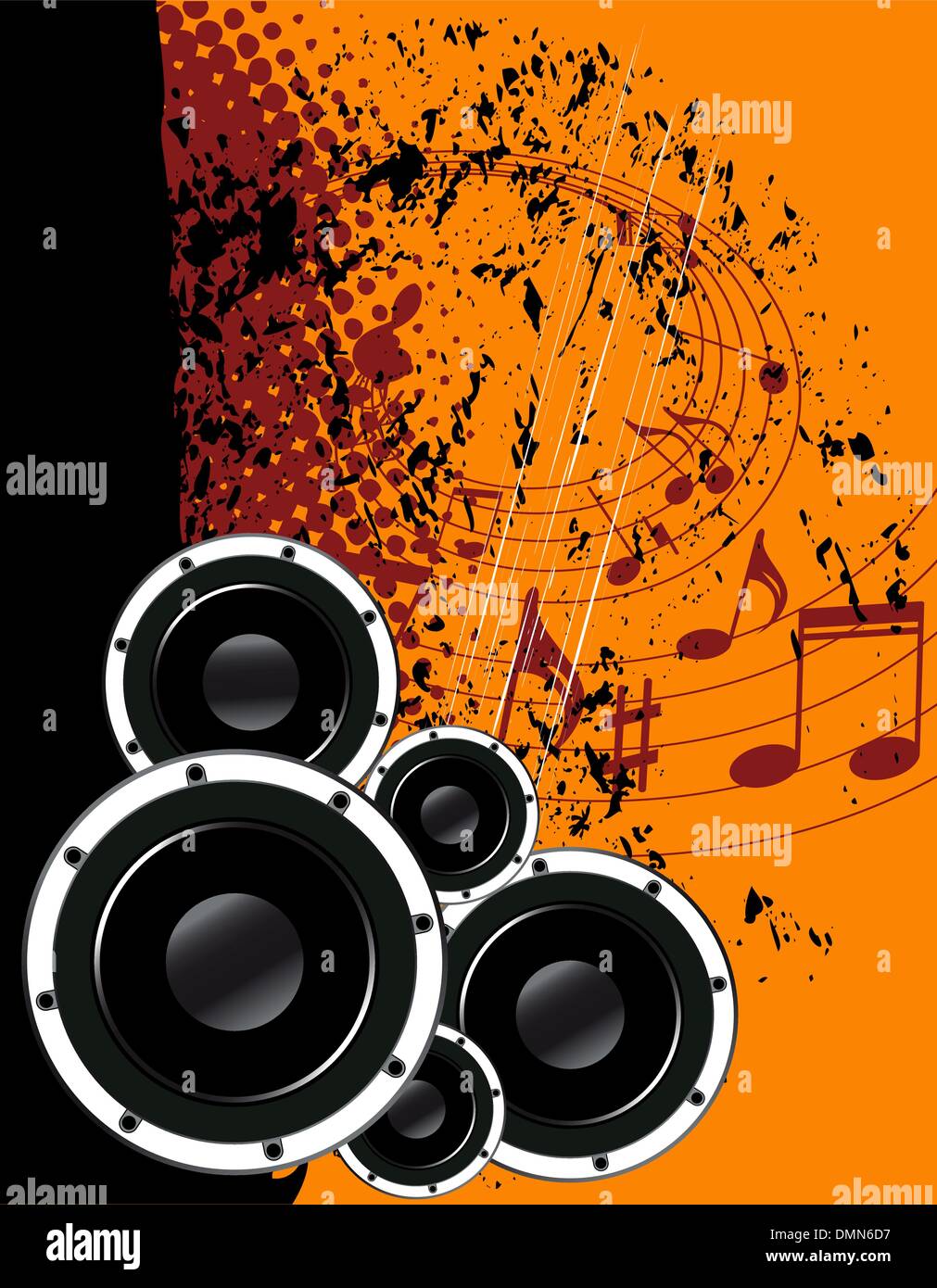 Haut-parleurs Illustration de Vecteur