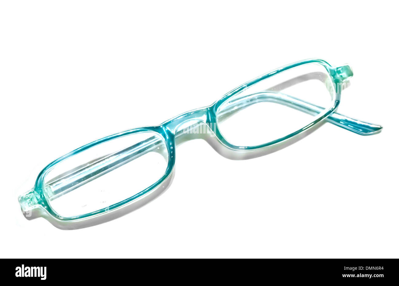 Broken frame d'un oeil-lunettes Banque D'Images