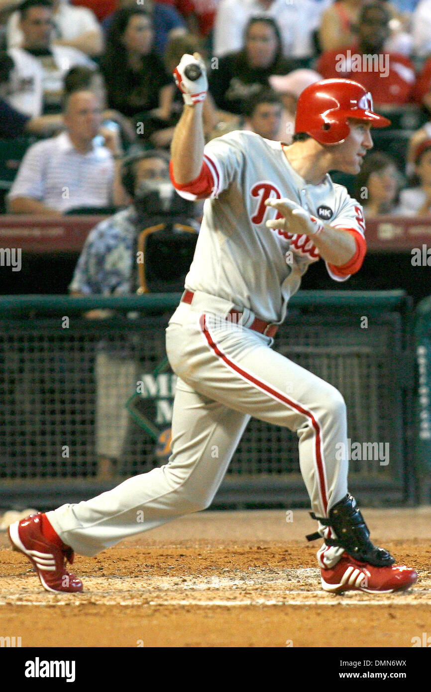 06 Septembre 2009 : deuxième but des Phillies Chase Utley (26) au Minute Maid Park de Houston au Texas. (Crédit Image : © Global/ZUMApress.com) Southcreek Banque D'Images