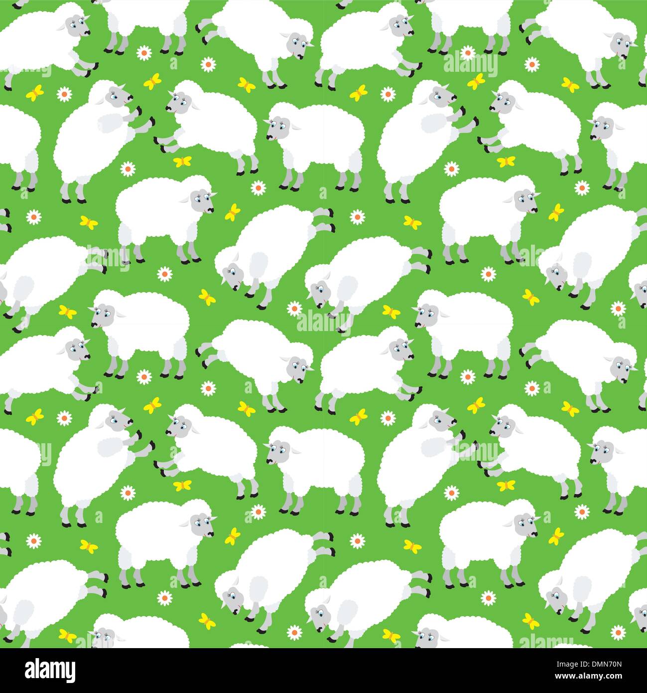 Motif moutons transparente Illustration de Vecteur