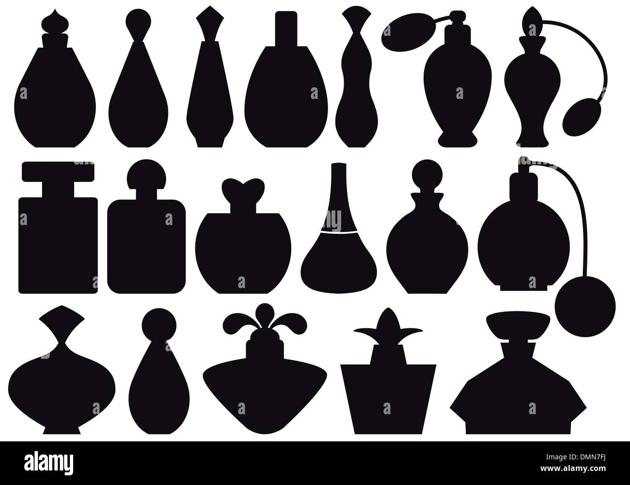 Flacons de parfum, vector Illustration de Vecteur