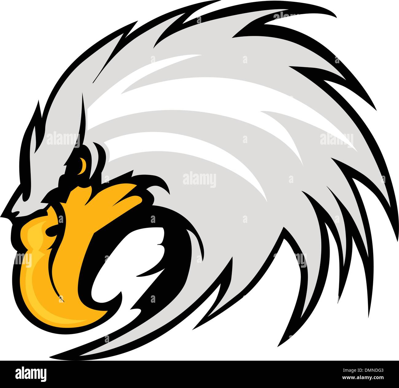 Mascotte Eagle Head Vector Graphic Illustration de Vecteur
